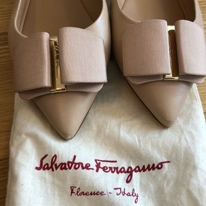 SOLD Salvatore Ferragamo Mimi Pointed Toe Flat 38